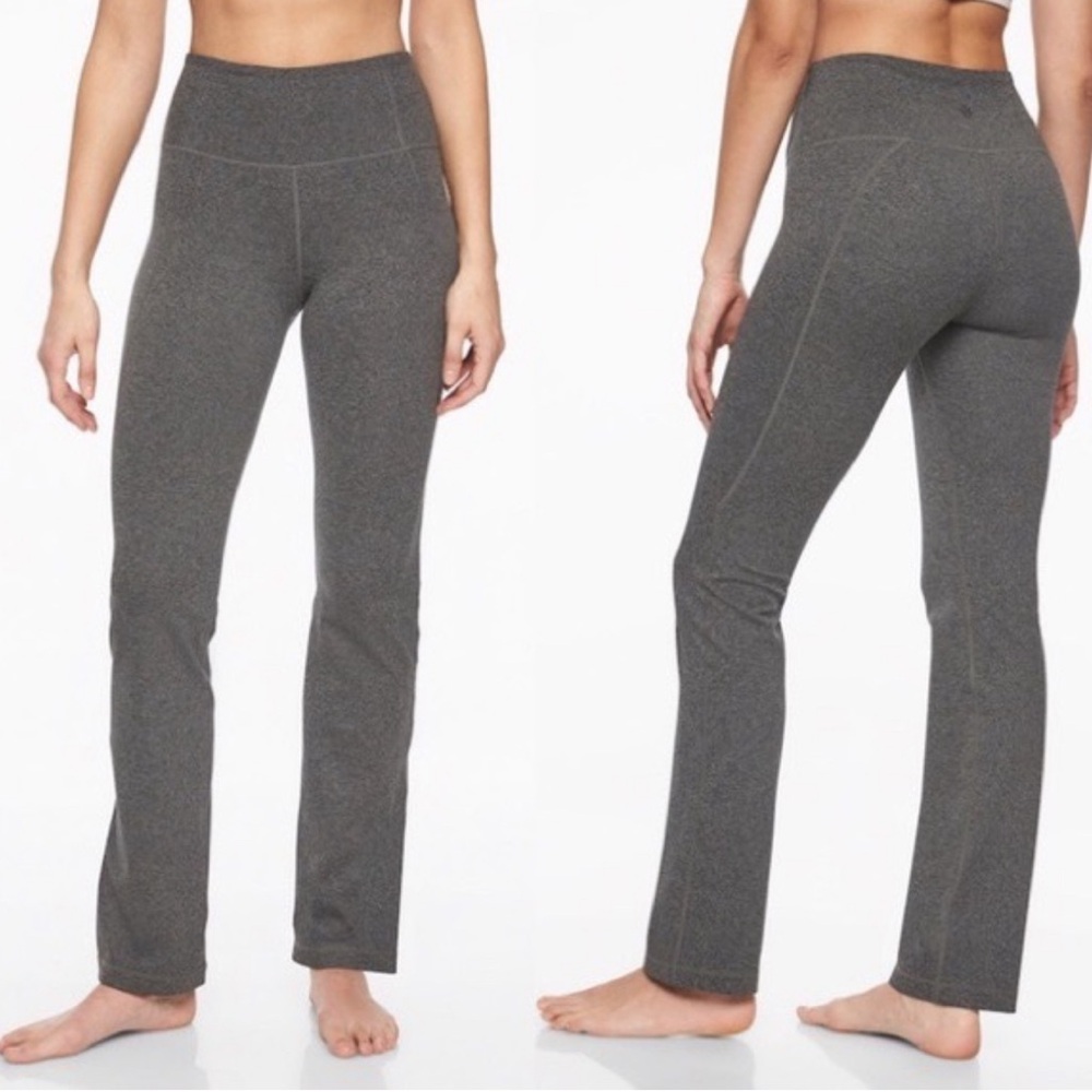Athleta STRAIGHT LEG PANT Gray Heather Size Large Petite Women’s